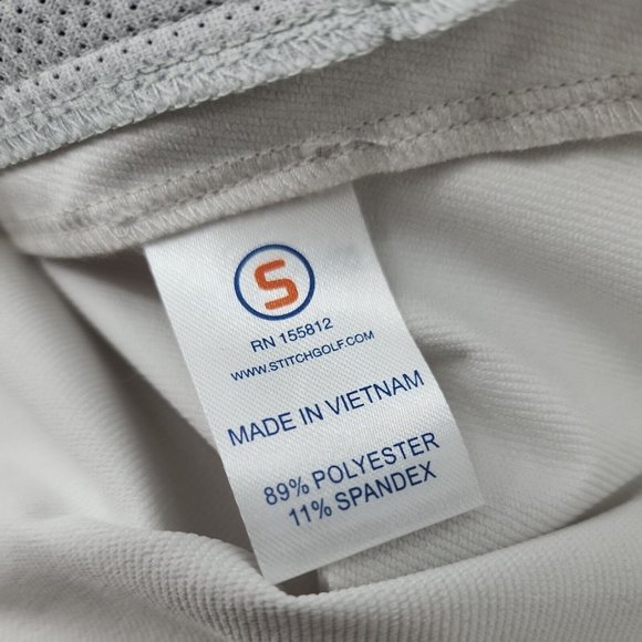 NEW Stitch GT Golf Vest Mens Size Large Nimbus Ivory Full Zip NWT Weather System - Picture 9 of 12